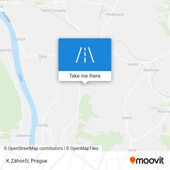 K Záhorčí map