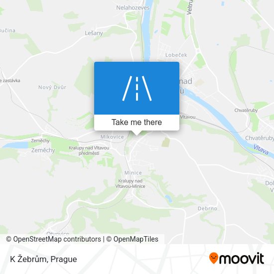 K Žebrům map