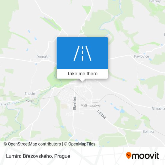 Lumíra Březovského map