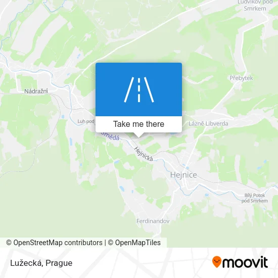 Карта Lužecká