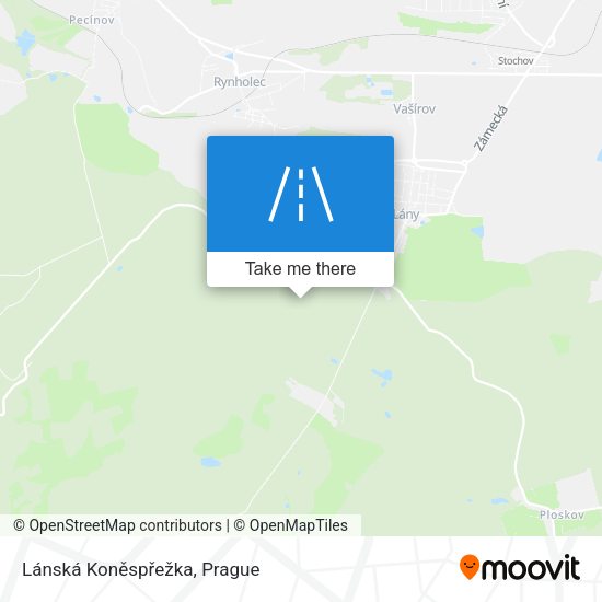 Lánská Koněspřežka map