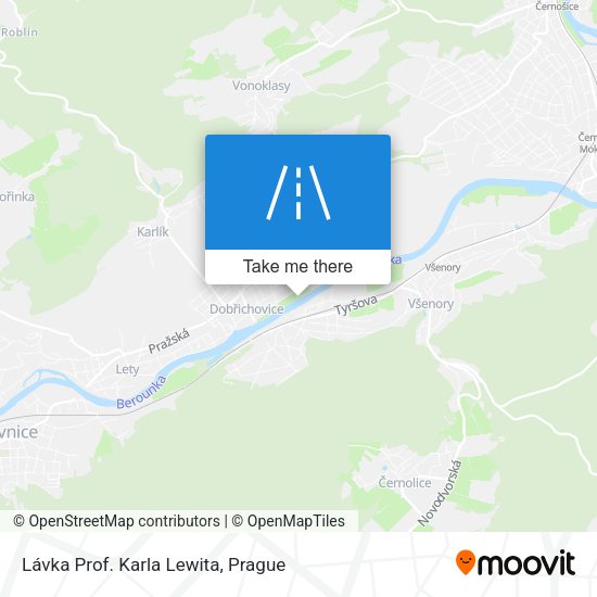 Lávka Prof. Karla Lewita map