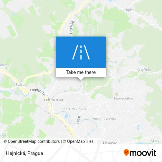 Карта Hejnická