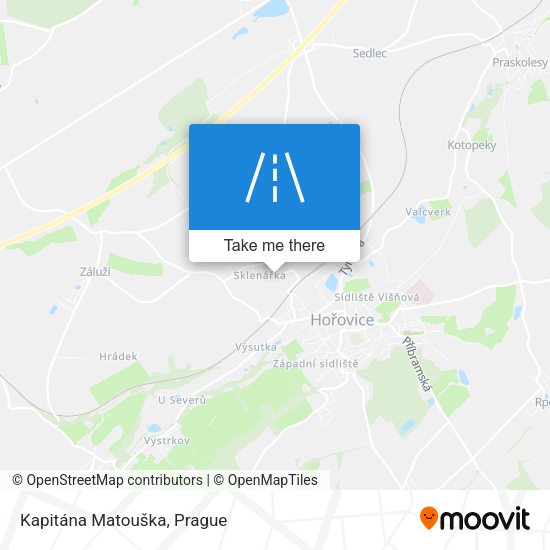 Kapitána Matouška map