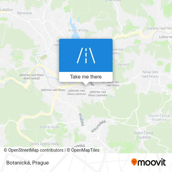 Карта Botanická