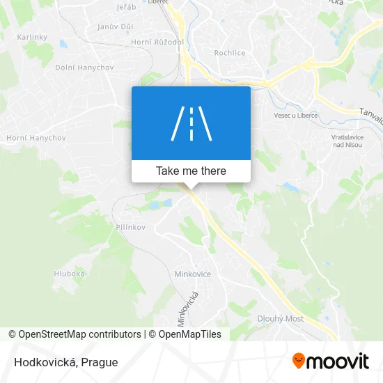 Карта Hodkovická