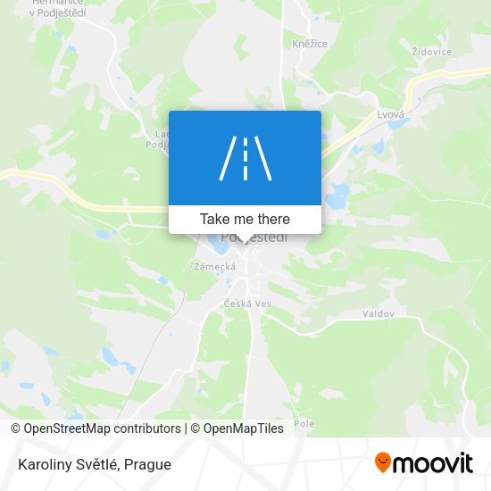 Karoliny Světlé map