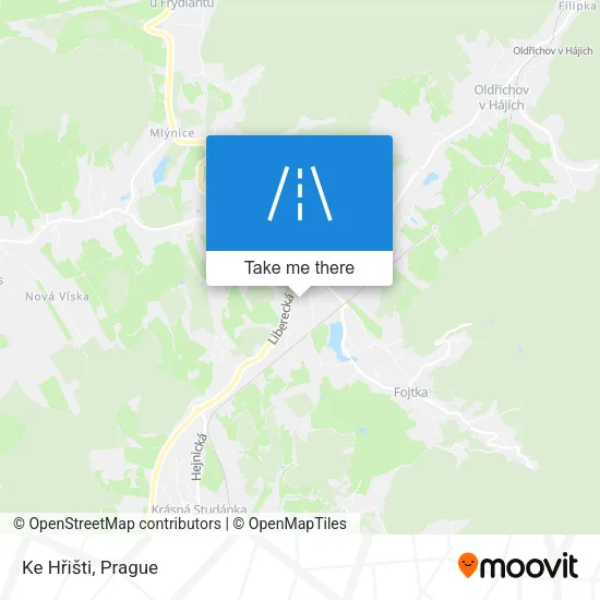 Карта Ke Hřišti