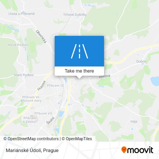 Mariánské Údolí map