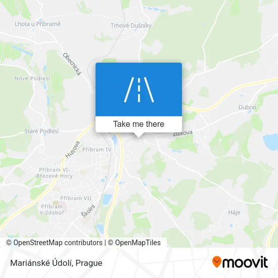 Карта Mariánské Údolí