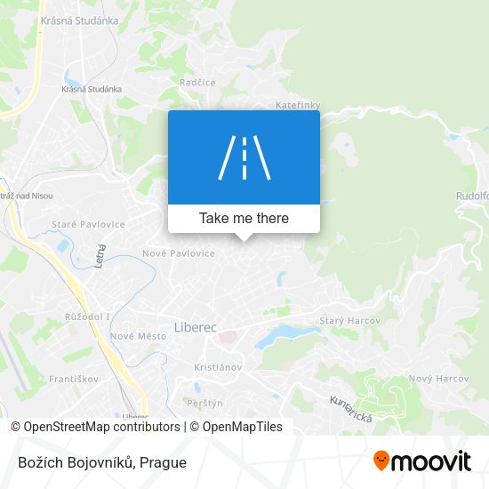 Božích Bojovníků map