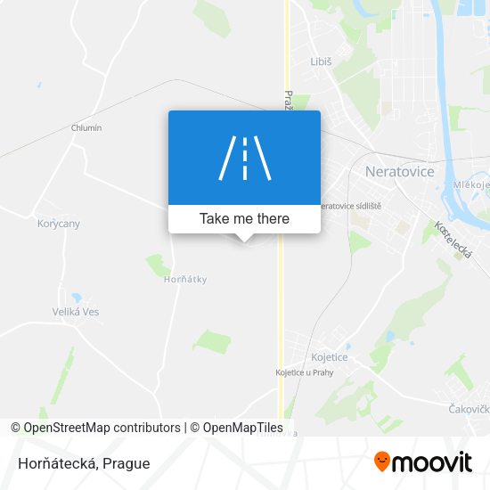 Horňátecká map