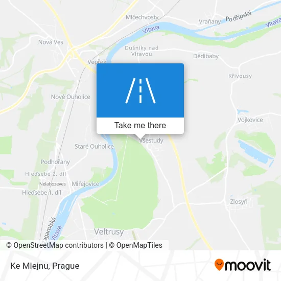Карта Ke Mlejnu