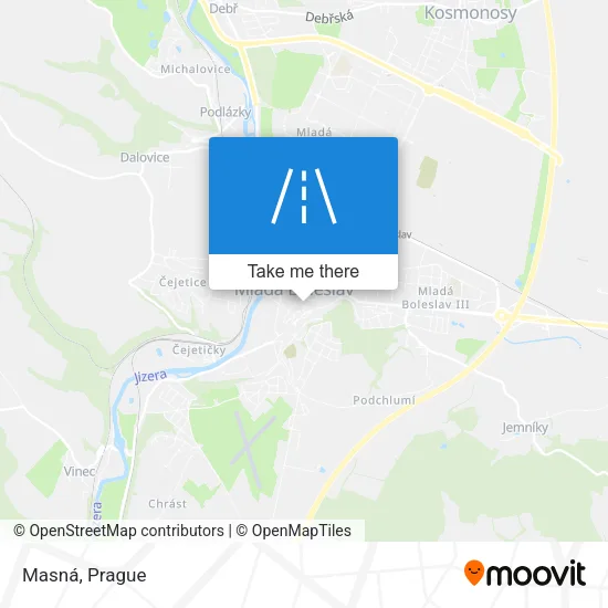 Карта Masná