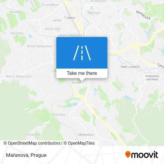 Карта Mařanova