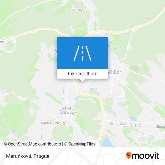 Карта Meruňková