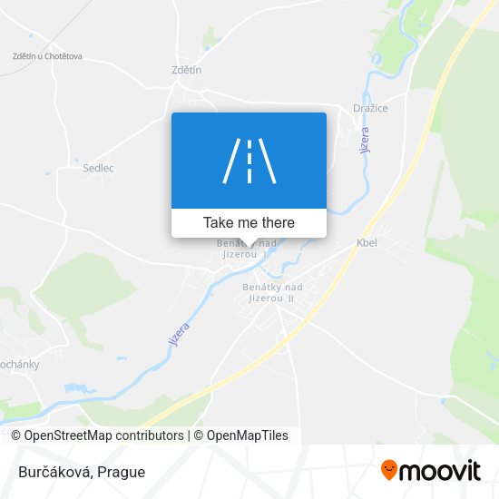 Burčáková map