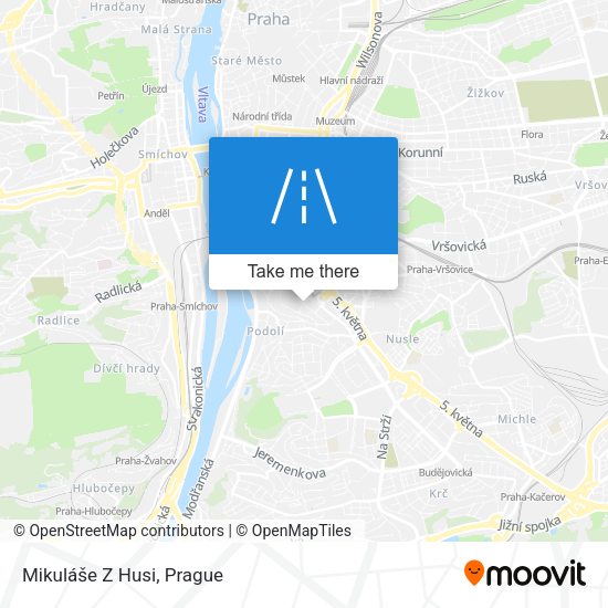 Mikuláše Z Husi map