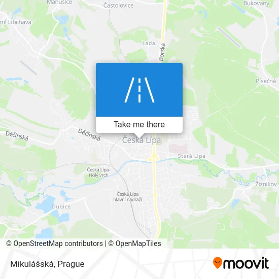 Карта Mikulášská