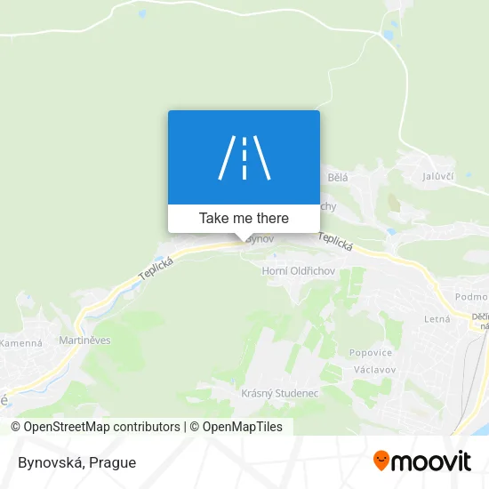 Карта Bynovská