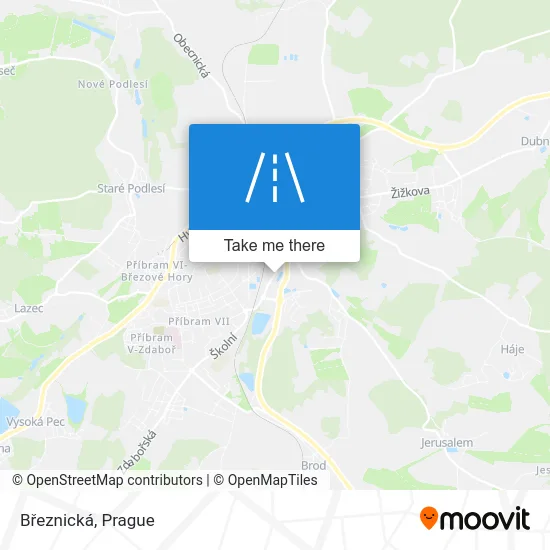 Карта Březnická