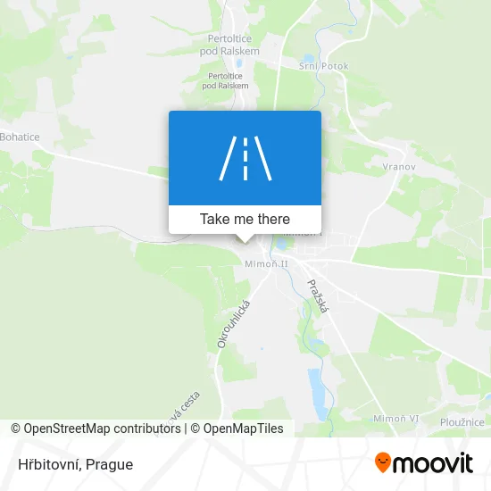 Карта Hřbitovní