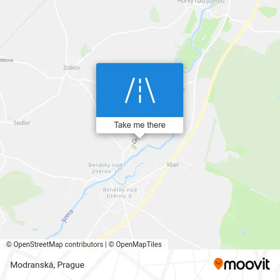 Карта Modranská