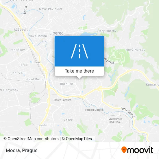 Карта Modrá