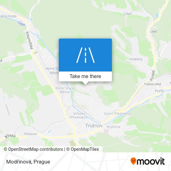 Modřínová map