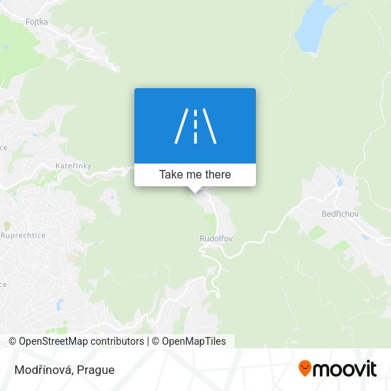 Modřínová map
