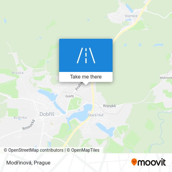 Modřínová map