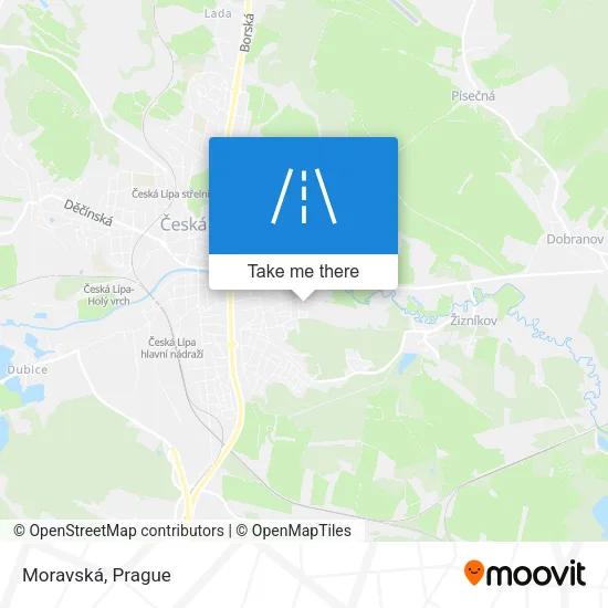 Карта Moravská