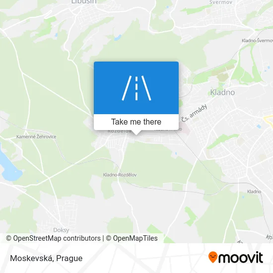 Карта Moskevská