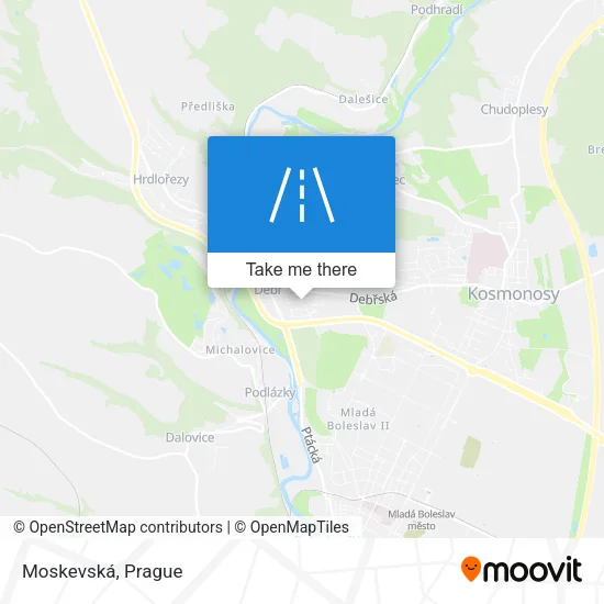 Карта Moskevská
