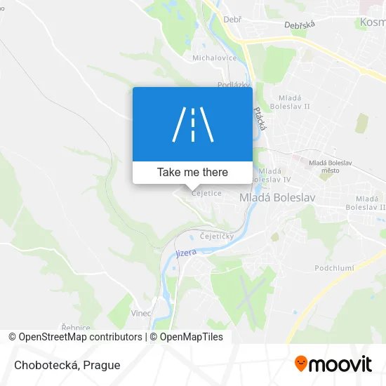 Карта Chobotecká