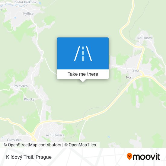 Klíčový Trail map