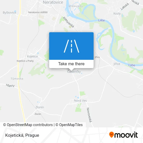 Карта Kojetická