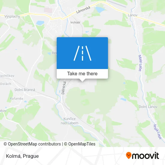 Карта Kolmá