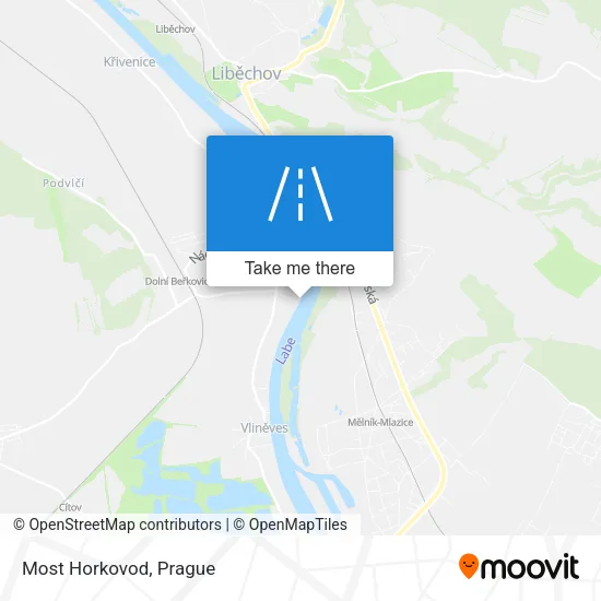 Most Horkovod map