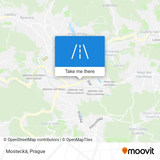 Карта Mostecká
