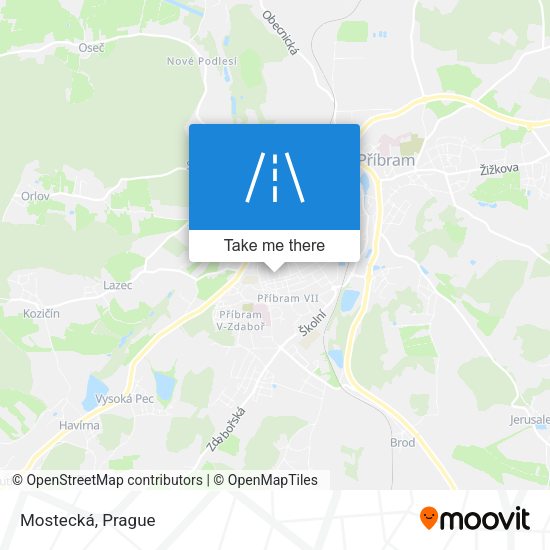 Карта Mostecká
