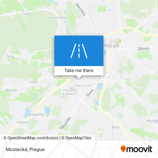 Карта Mostecká