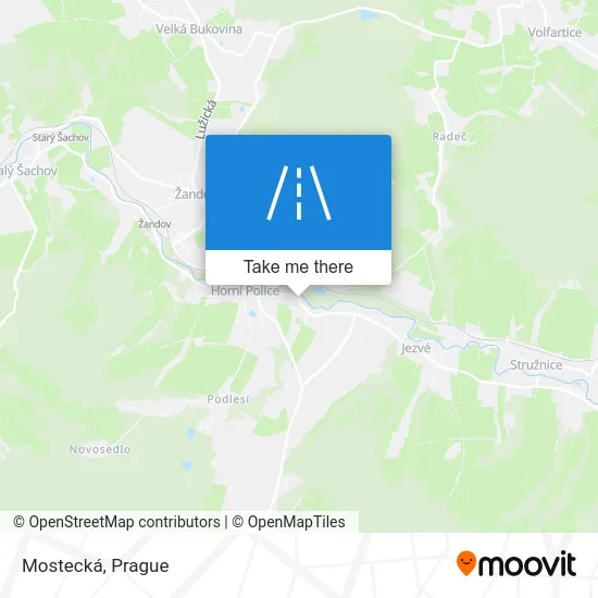 Карта Mostecká