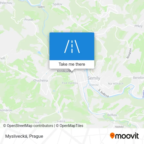 Карта Myslivecká