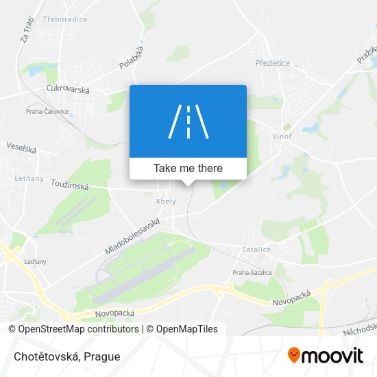 Chotětovská map