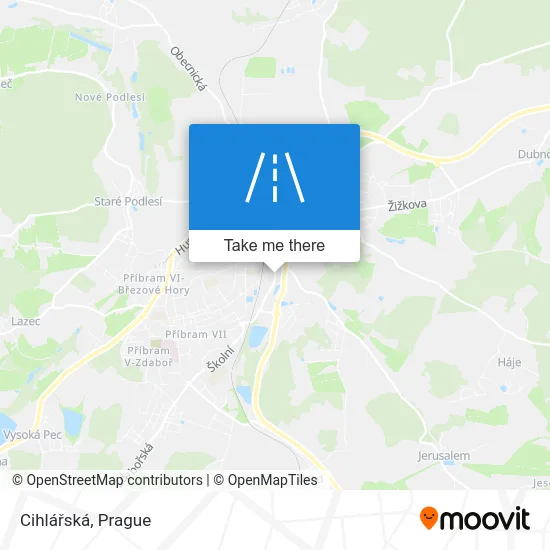 Карта Cihlářská