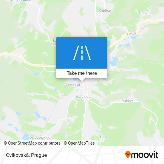 Карта Cvikovská