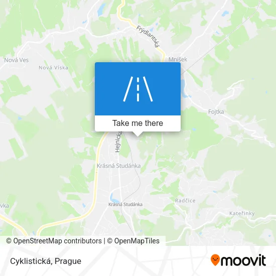 Карта Cyklistická