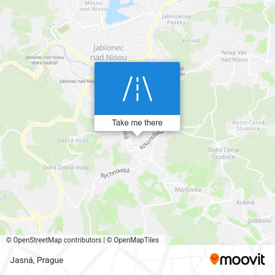 Карта Jasná