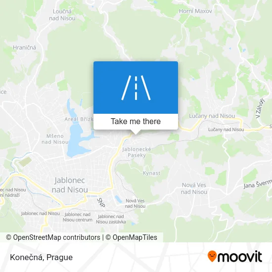 Карта Konečná